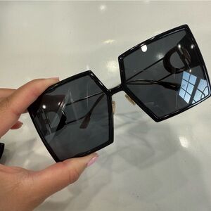 Dior black Square Sunglasses